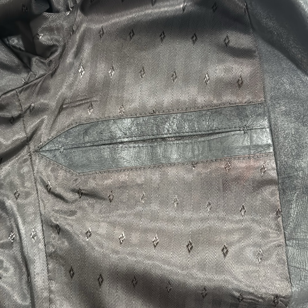 Remy Lamb Leather Blazer Men Size 42 - Picture 9 of 13